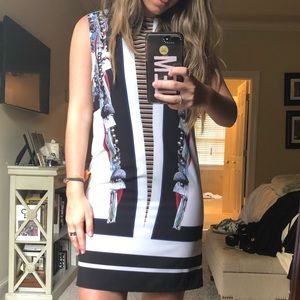 Patterned Shift Dress